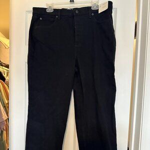 NWT Universal Thread Highest Waist Rise Straight Black Jeans Women's Size 16